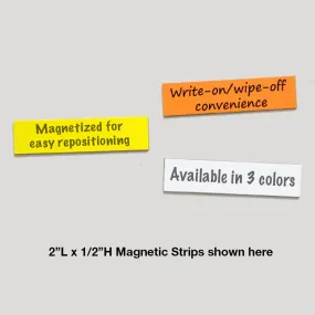 1/2" x 2" Write-On/Wipe-Off Magnets (pack of 25)