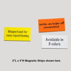 1" x 2" Write-On/Wipe-Off Magnets (pack of 25)