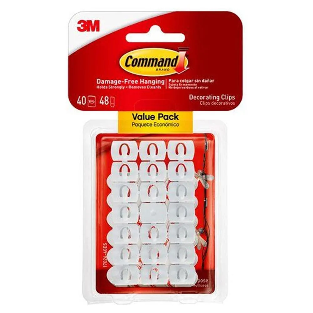 3M Command Decorating Clips Value Pack - Clear | 3M17026VALUE