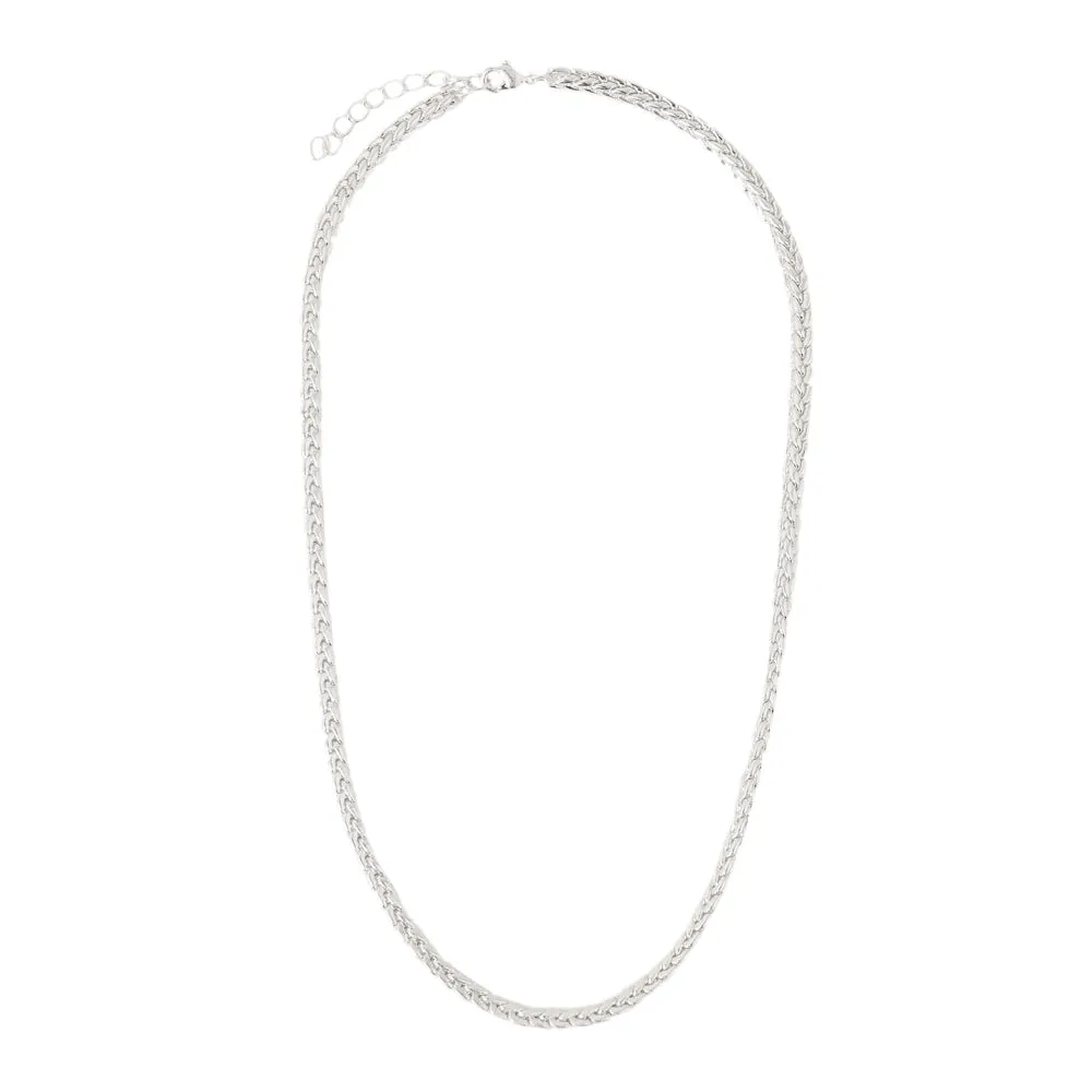 925 Pure Sterling St Silver Plated Platted Chain Necklace  For Women By Accessorize London