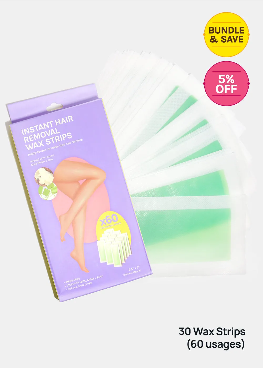 AOA Instant Hair Removal Wax Strips