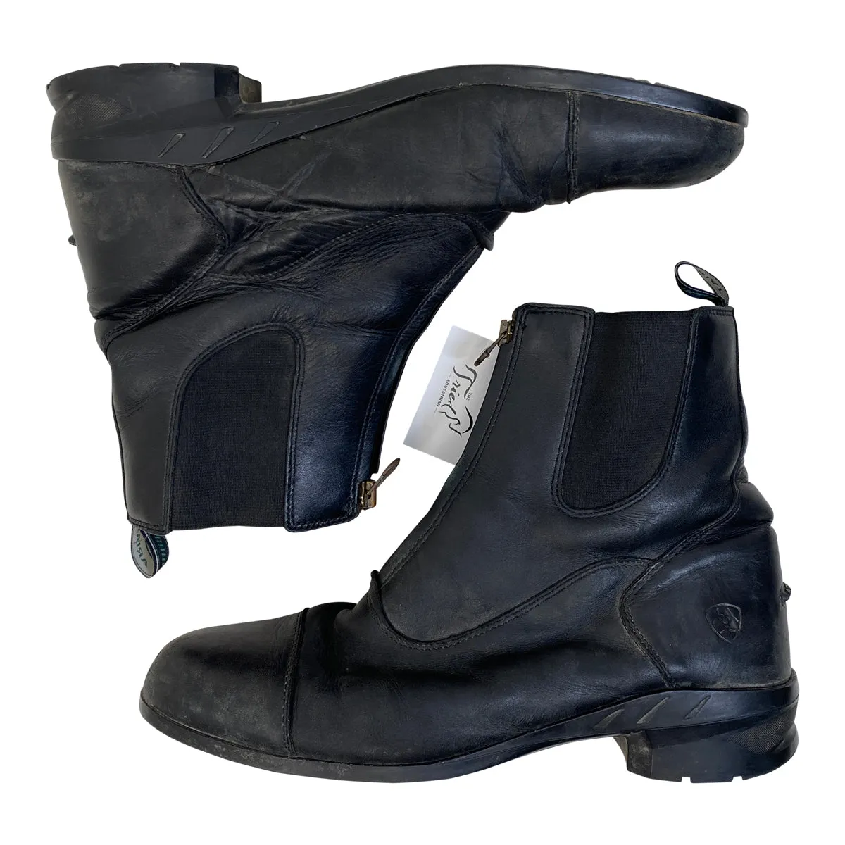 Ariat Heritage IV Zip Paddock Boots in Black - Men's 13EE