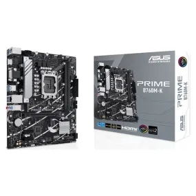 ASUS PRIME B760M-K D4 Intel Raptor Lake Socket LGA 1700 Micro-ATX Motherboard