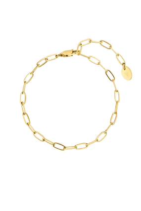 Bicycle Chain Bracelet 14K Gold Plated