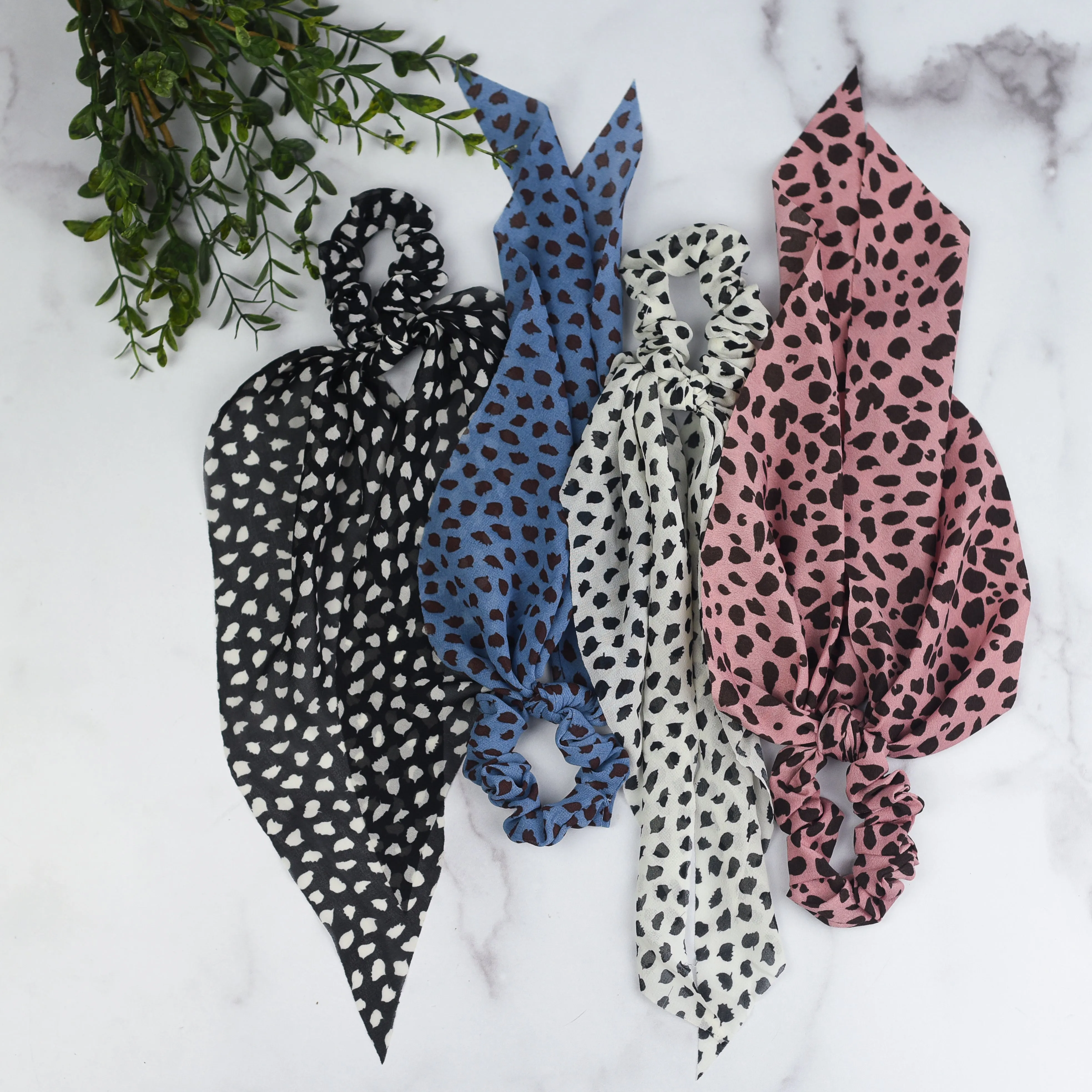 Brush Dot Hair Scarf