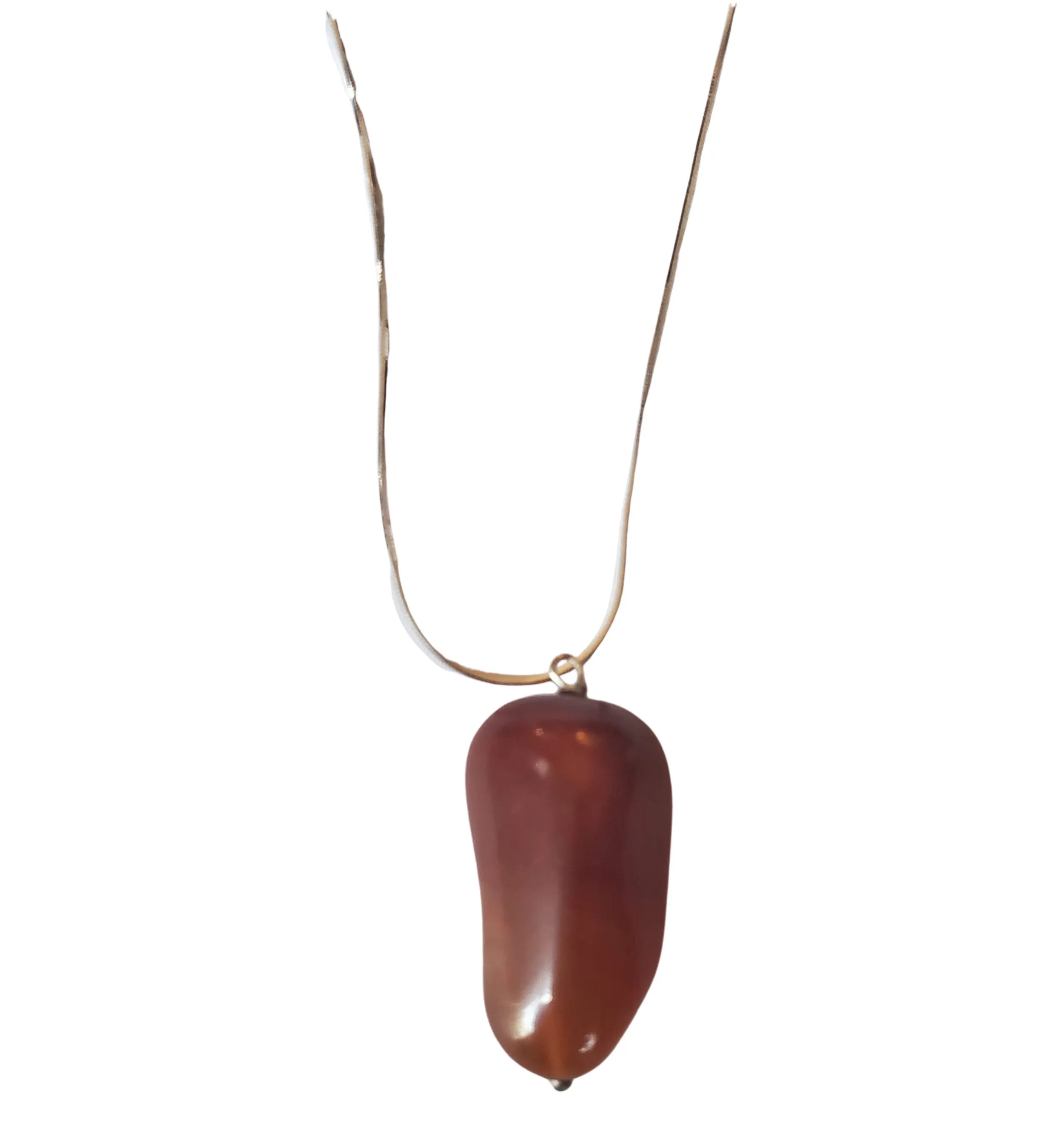 Carnelian Sterling Silver Necklace