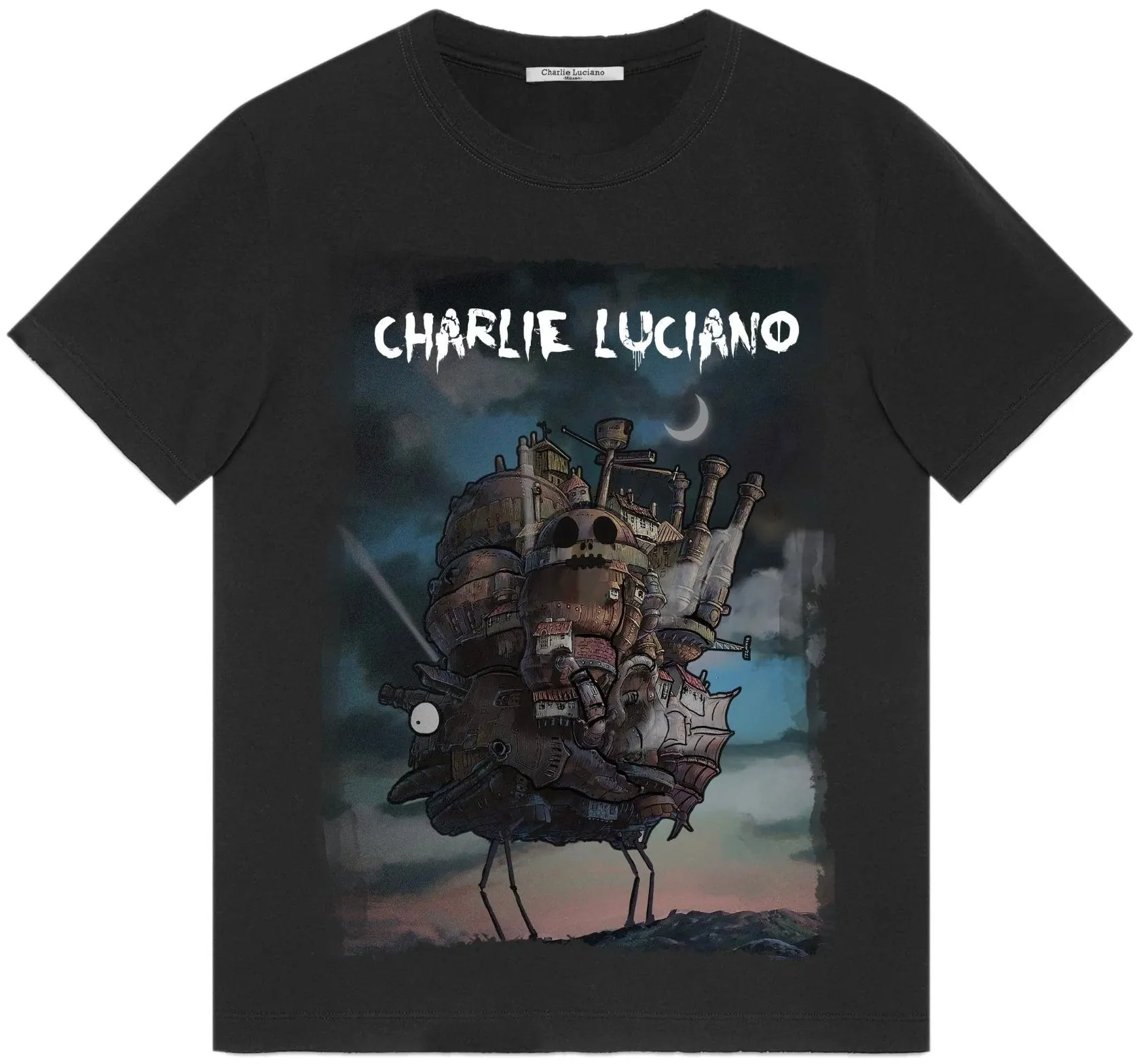 Charlie Luciano Moving Castle T-Shirt Black