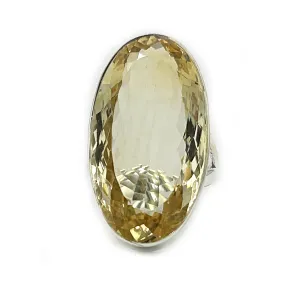 Citrine Oval Chunky Gemstone Ring