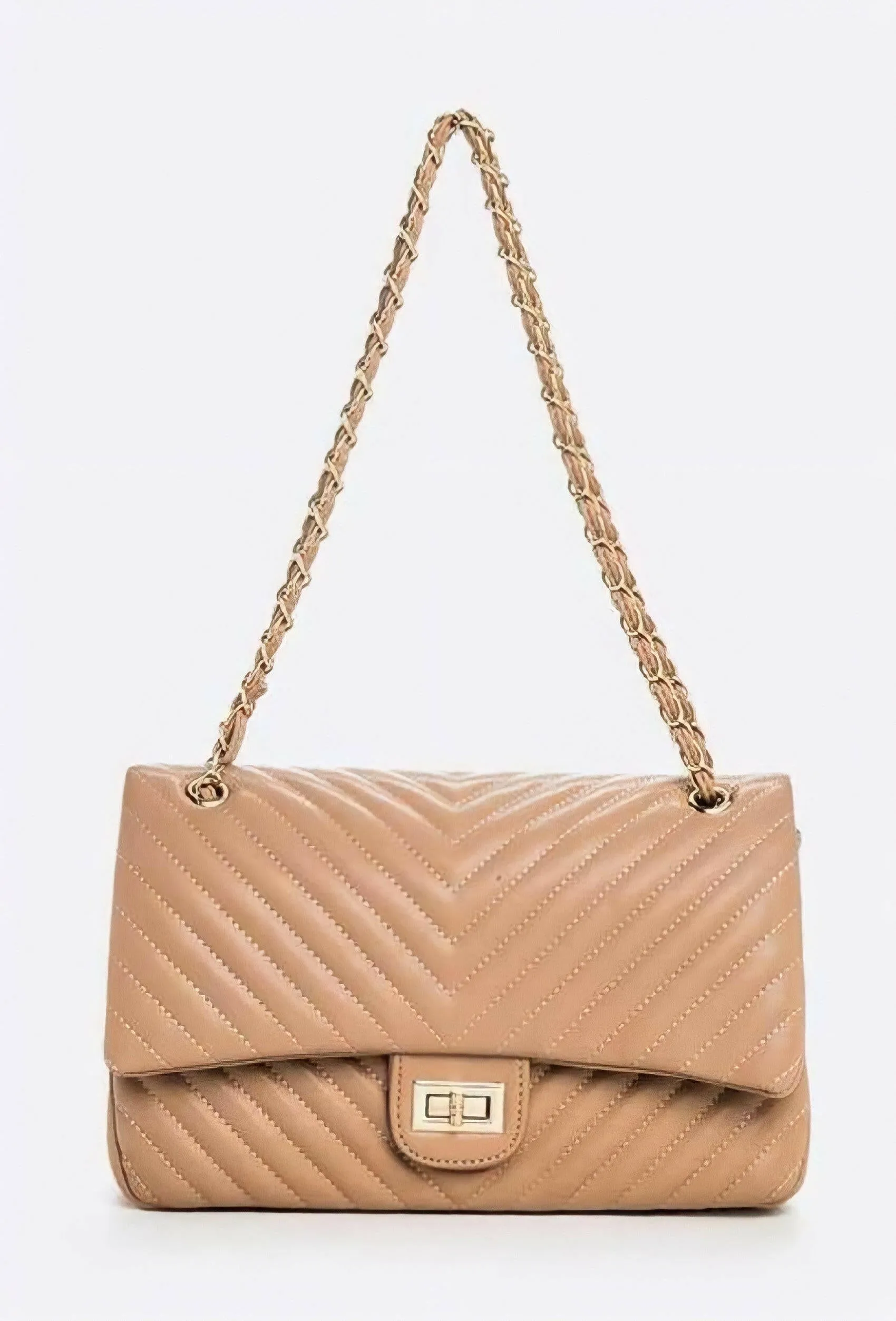 Classic Edge Handbag (Blush)