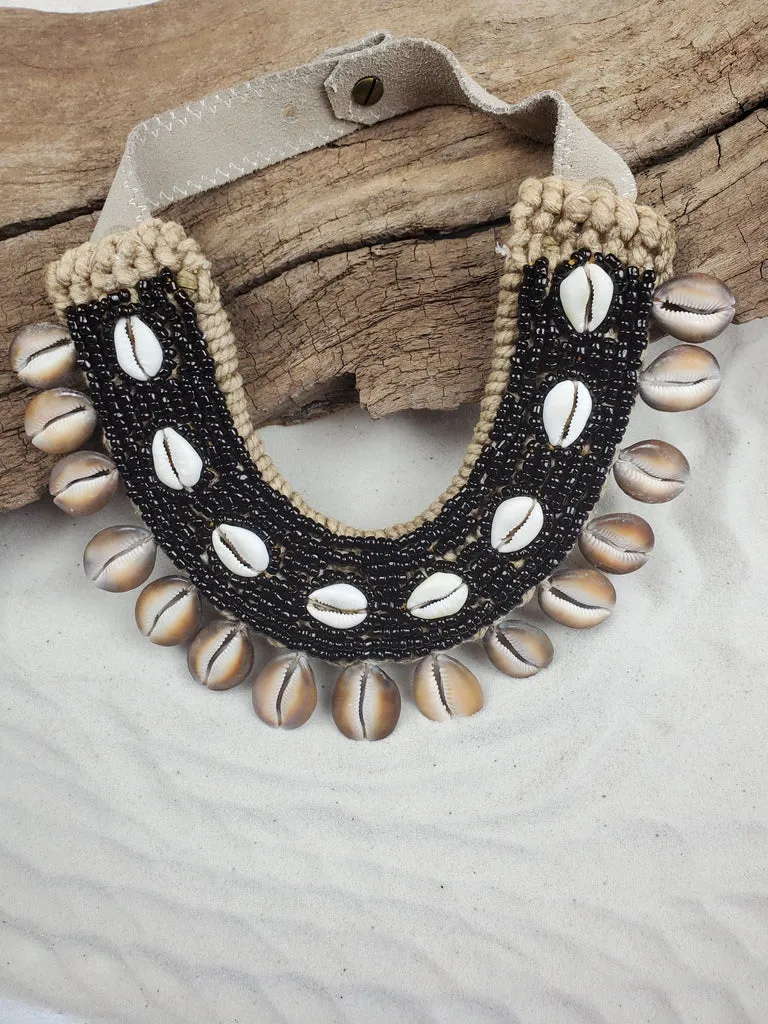 Cowrie Collar Necklace Edition 19 by Twine & Twig