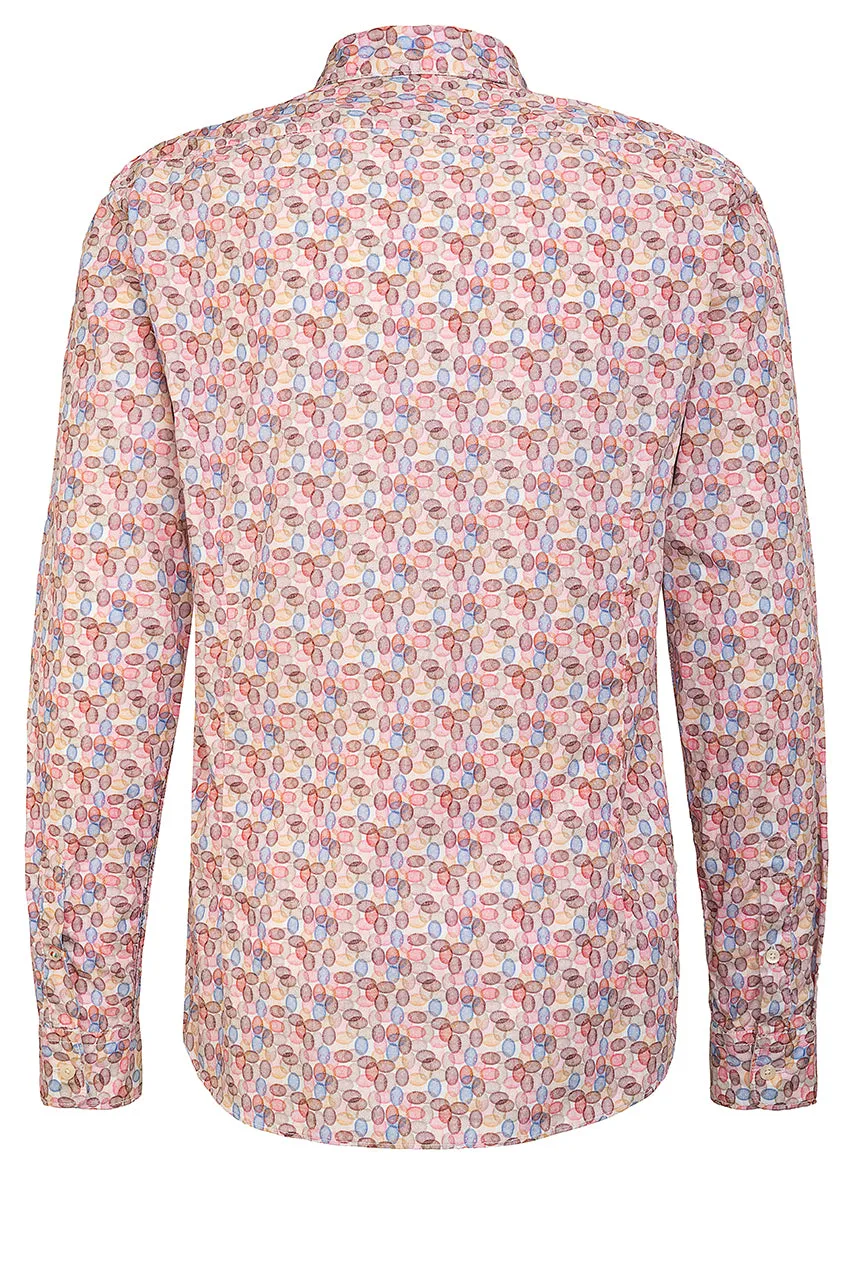 Fil Noir - Treviso Shirt - Red/Blue/Pink Swirls