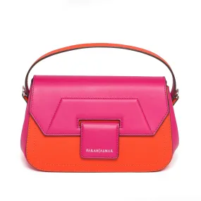 Fuchsia and Orange Mira Shoulder Bag