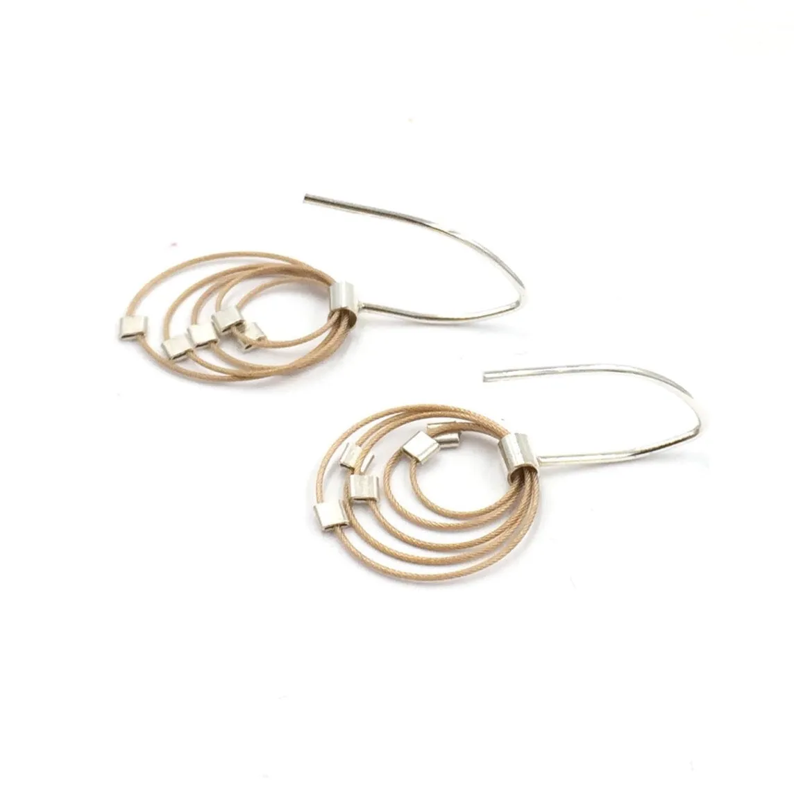 Grad Circle Hook Earrings, Mini, Multiple Colors