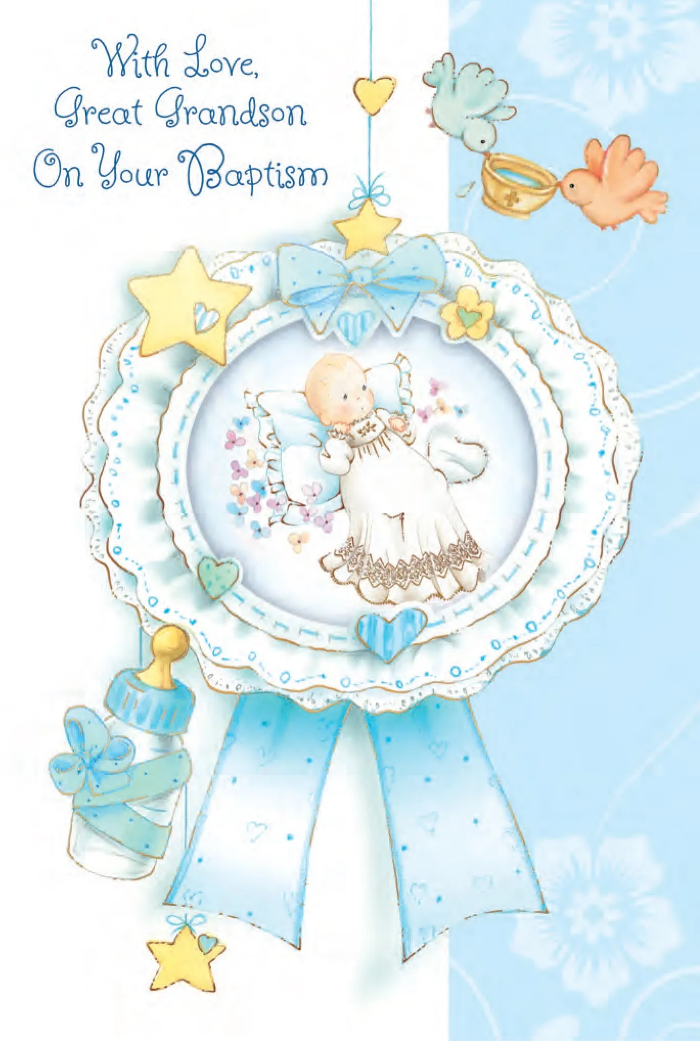 Great Grandson Baptism Card