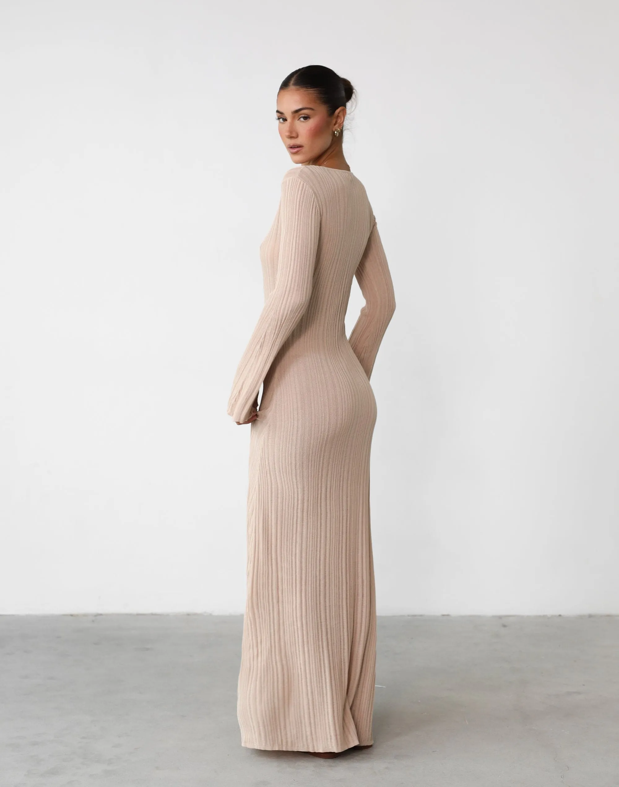 Harmonia Maxi Dress (Beige)