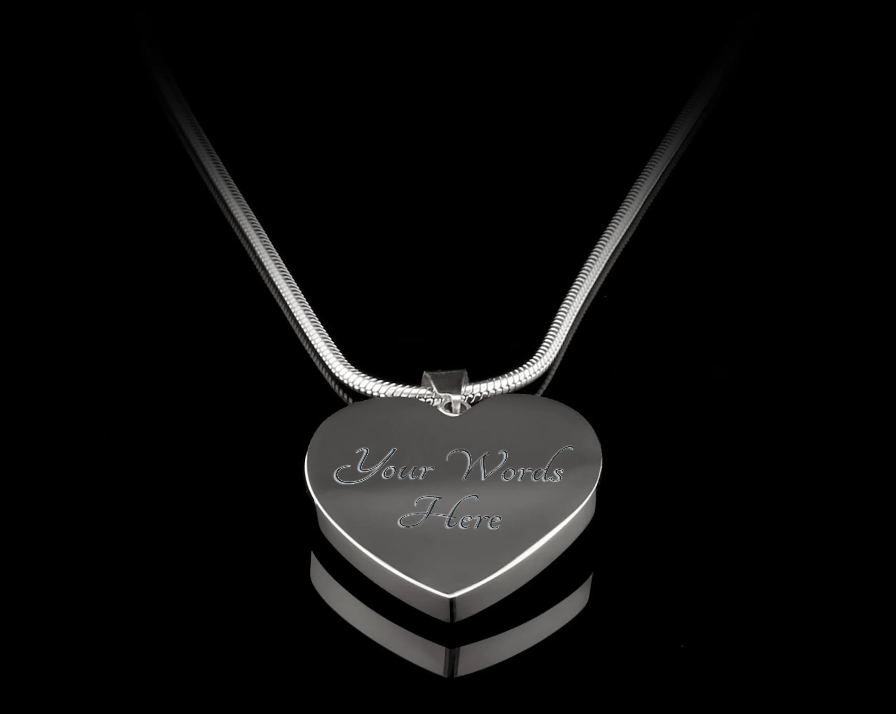 I Will Carry You With Me Until I See You Again Memorial Necklace