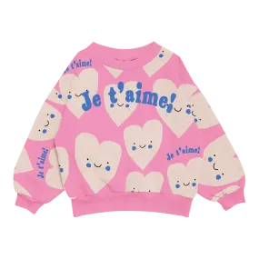 Je T'aime Hearts Sweatshirt