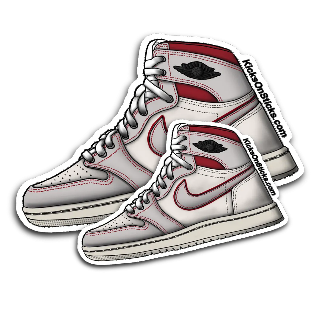 Jordan 1 "Phantom Gym Red" Sneaker Sticker