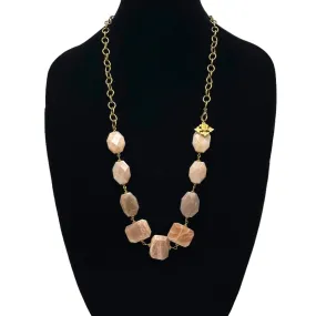 JULIO AVISA Pink Moonstone Necklace