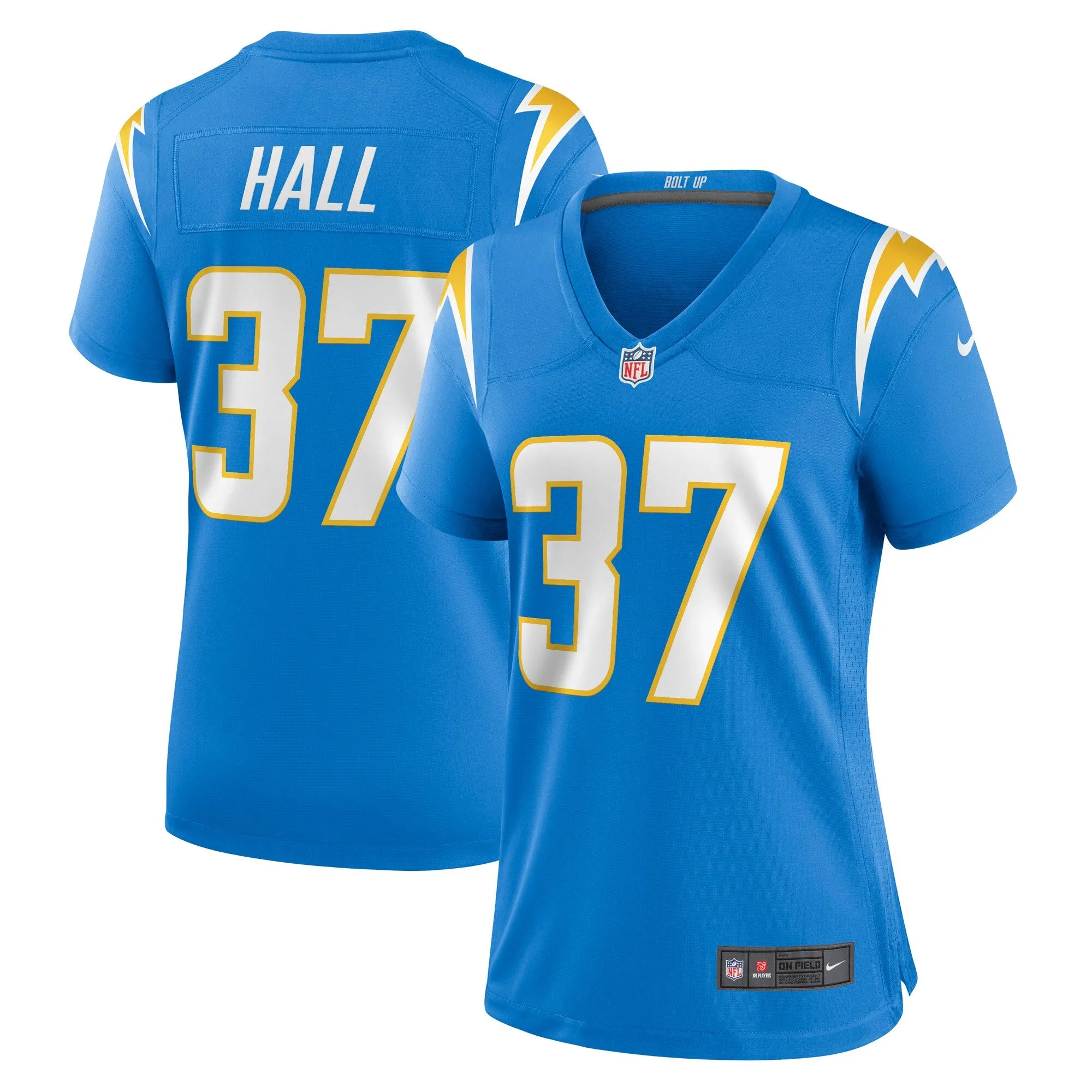 Kemon Hall Los Angeles Chargers Nike Women's Game Jersey - Powder Blue