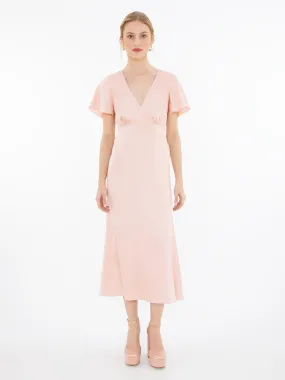 Mattox Midi Dress in Pink