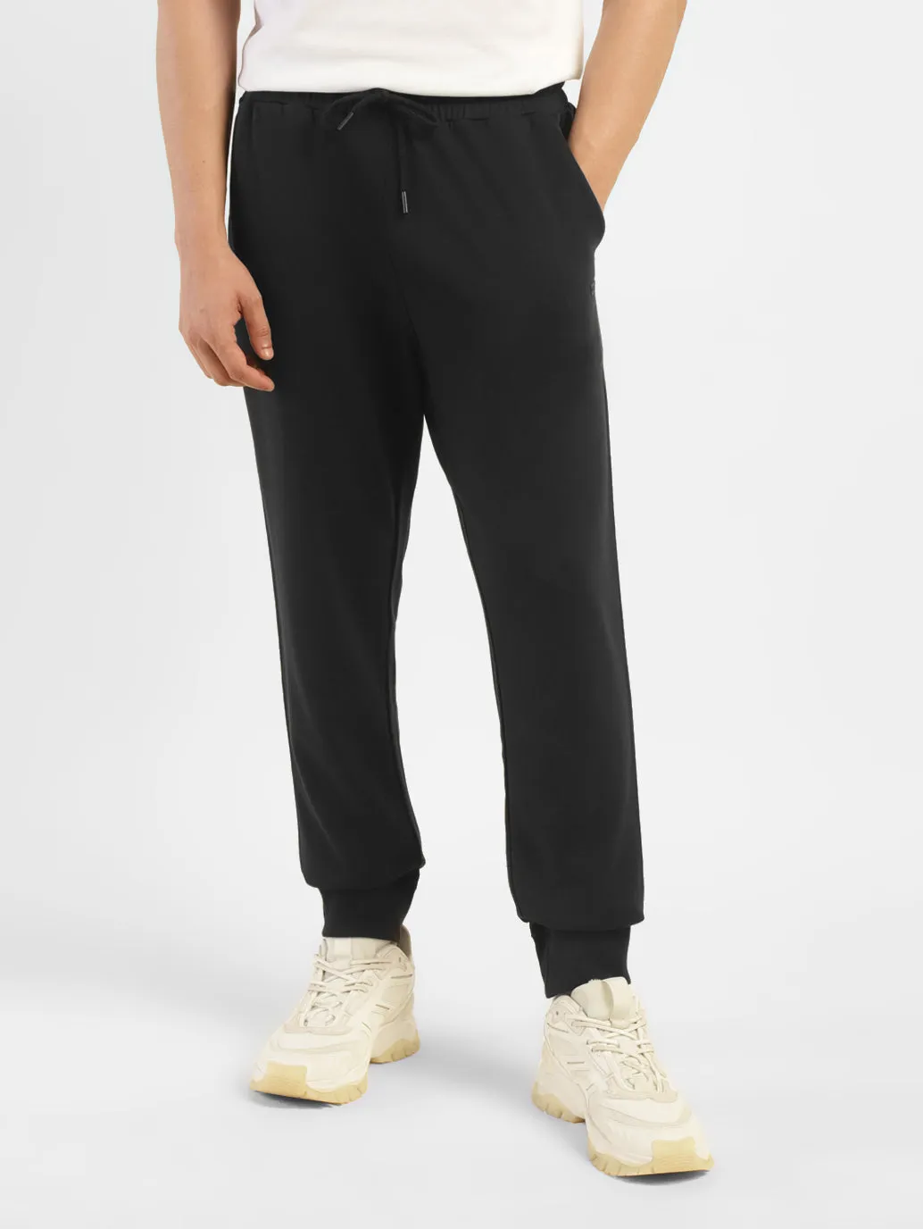 Men's Black Regular Fit Joggers