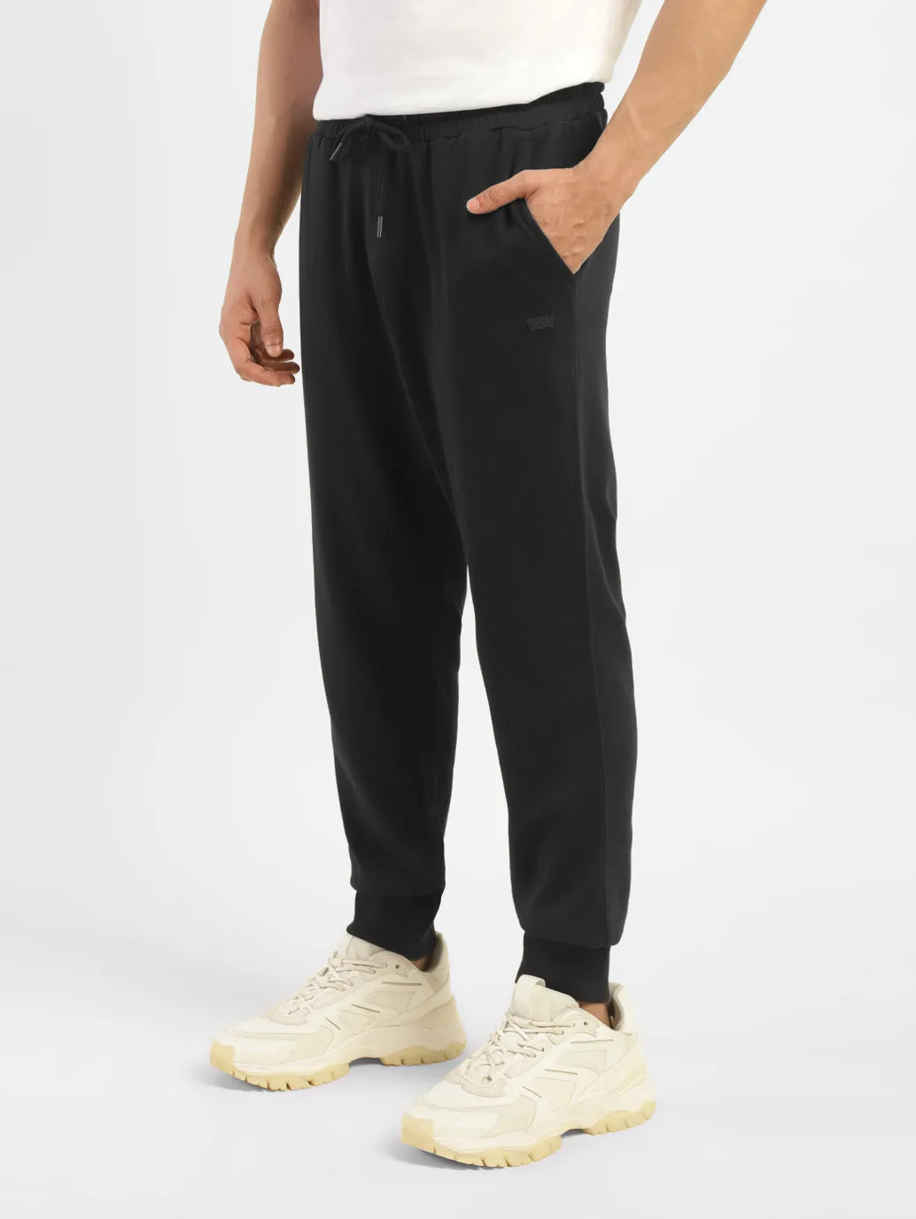 Men's Black Regular Fit Joggers