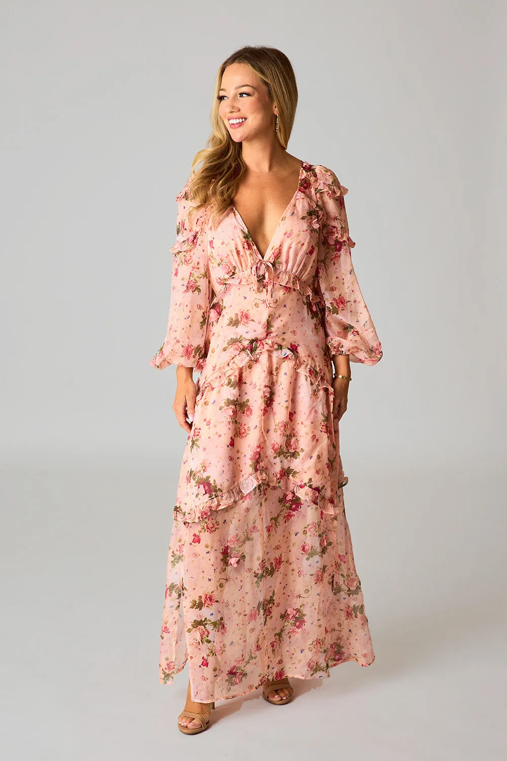 Pia Long Sleeve Maxi Dress - Spellbound