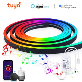 RGB Neon LED Strip Compatible with WiFi Bluetooth APP Control