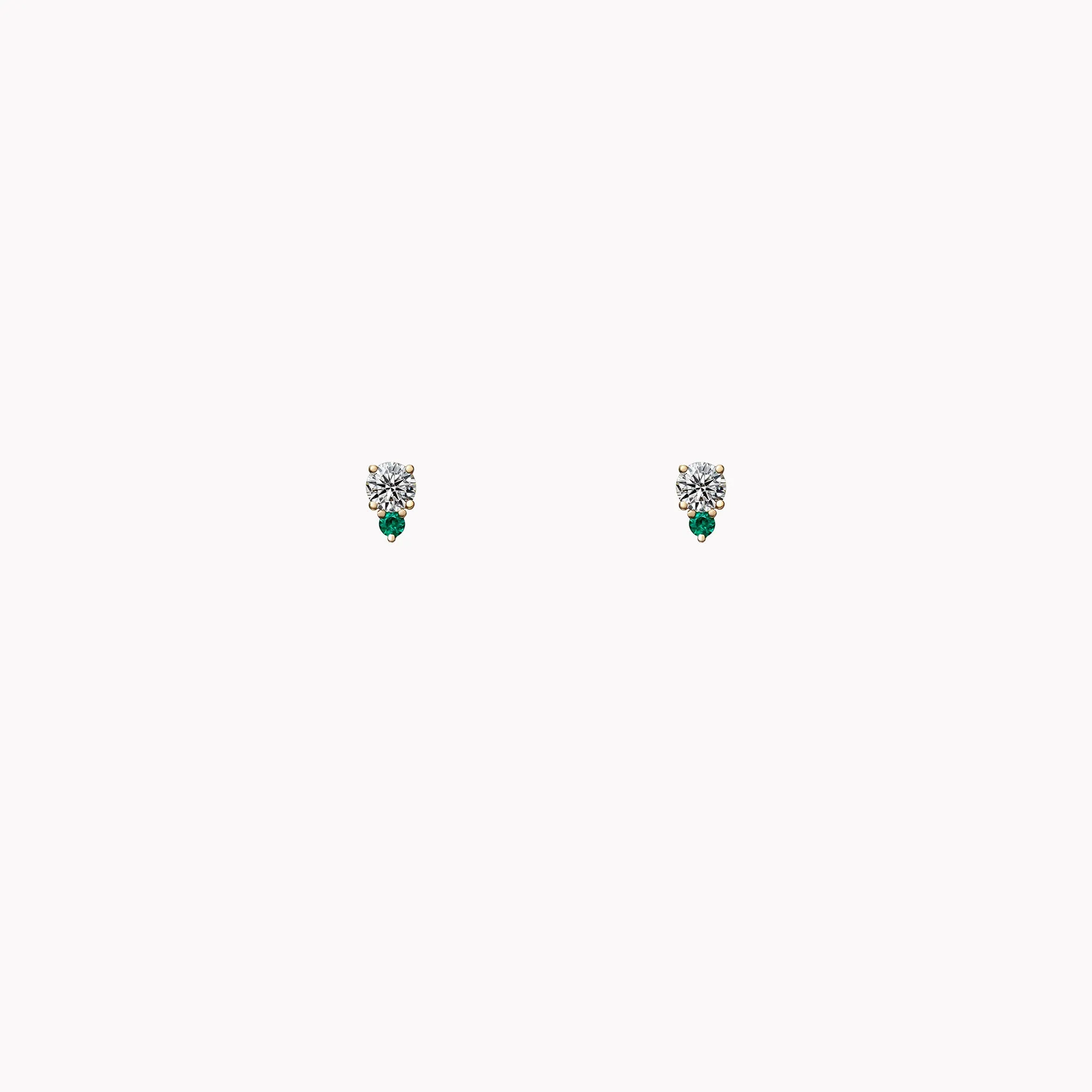 The Olivia Diamond & Emerald Studs