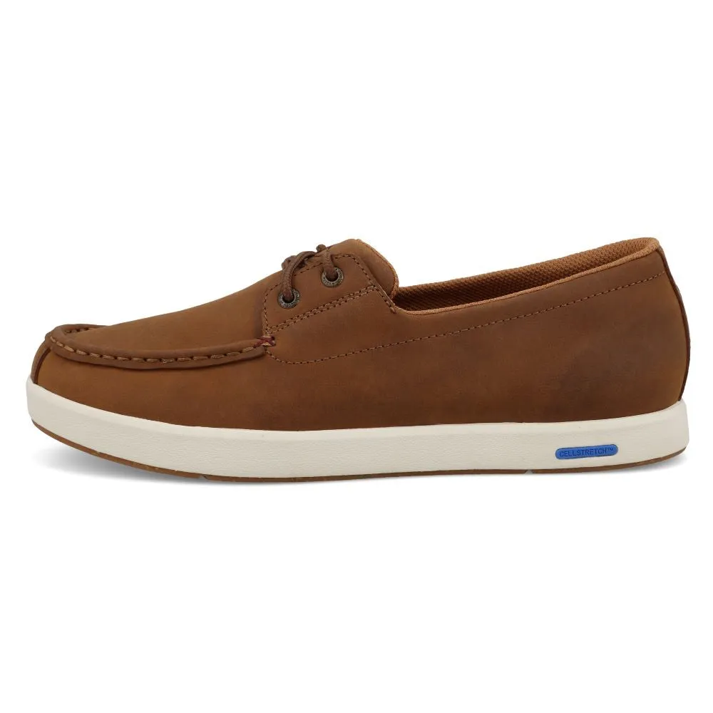 'Twisted X' Men's Ultralite X Boat Shoe - Lion Tan