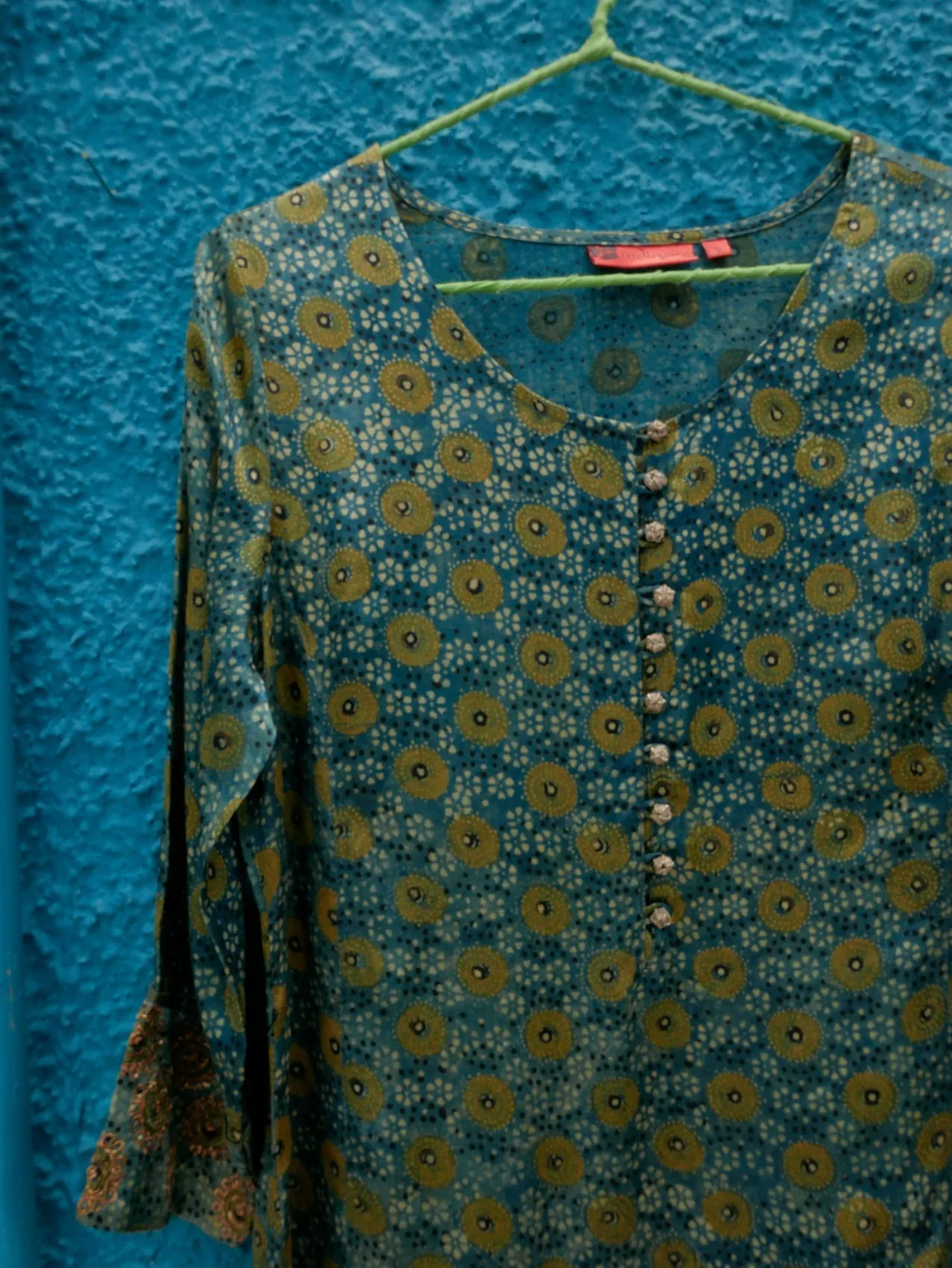 Zara Metal Hand Embroidered Gajji Silk Kurta